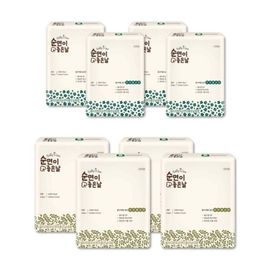 [SALLY'S LAW] Sanitary Pads Cotton Therapy Medium 3packs+Large 3packs - 100% Pure Cotton, US-Certified, Quick Absorption, Ergonomic Leak Prevention for Dry Comfort - Made in Korea